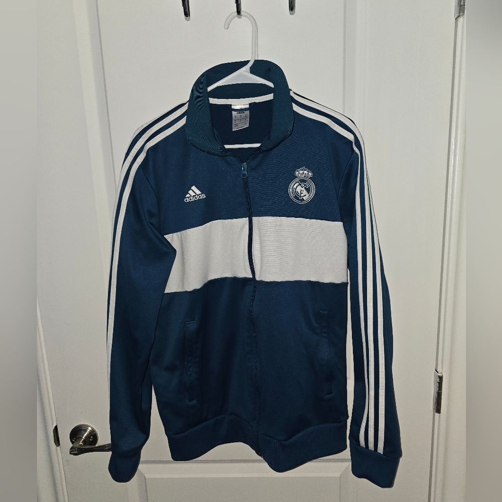 Adidas Real Madrid Blue Track Jacket